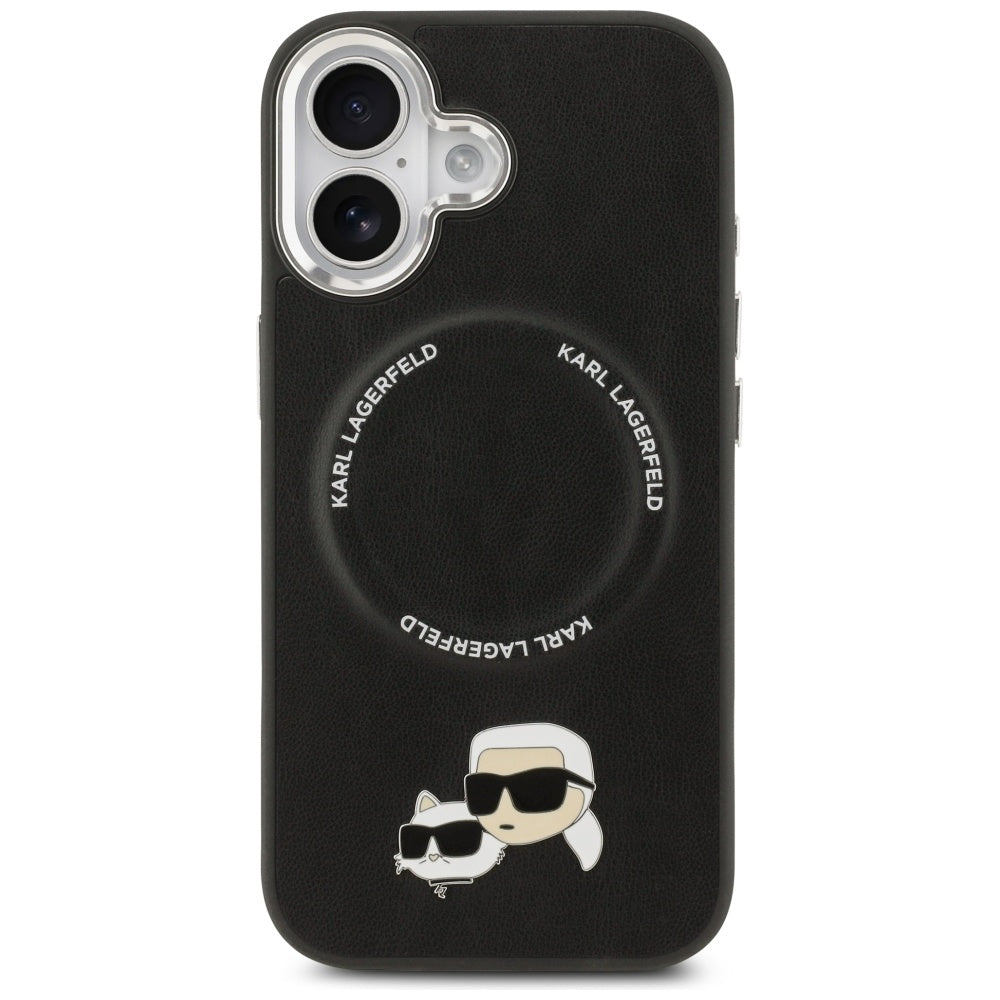 Karl Lagerfeld Karl & Choupette Pins MagSafe Case til iPhone 17 - sort