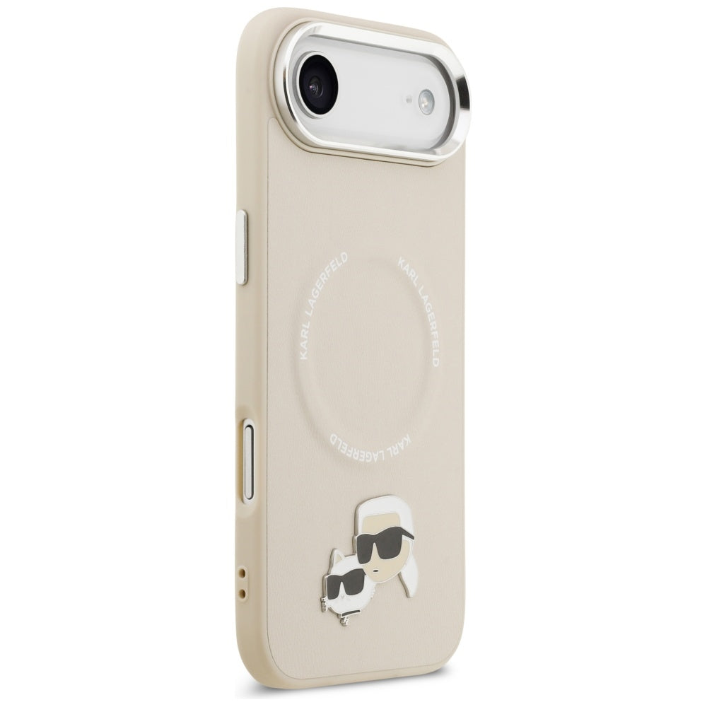 Karl Lagerfeld Karl & Choupette Pins MagSafe Case til iPhone Air - Beige