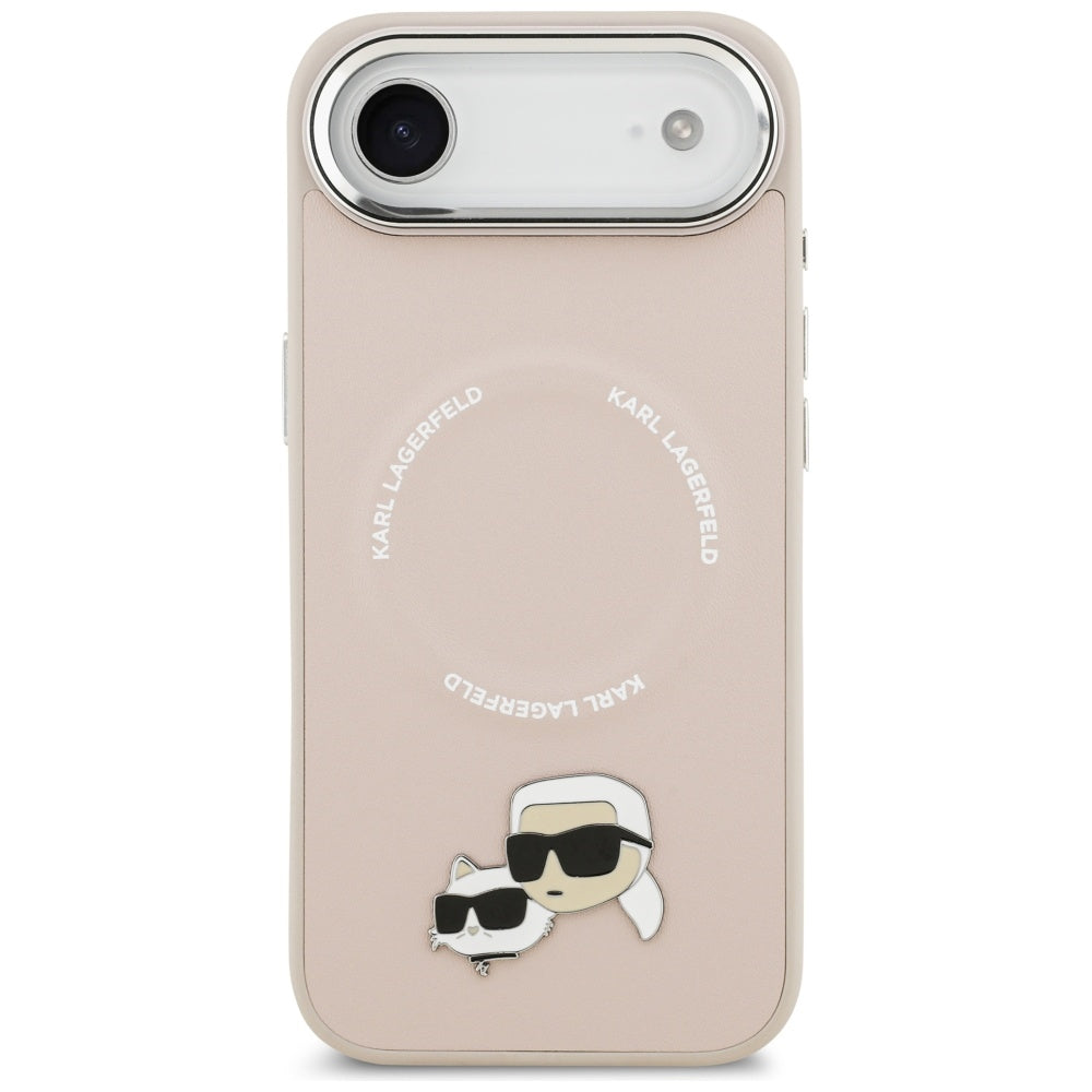 Karl Lagerfeld Karl & Choupette Pins MagSafe Case til iPhone Air Pink