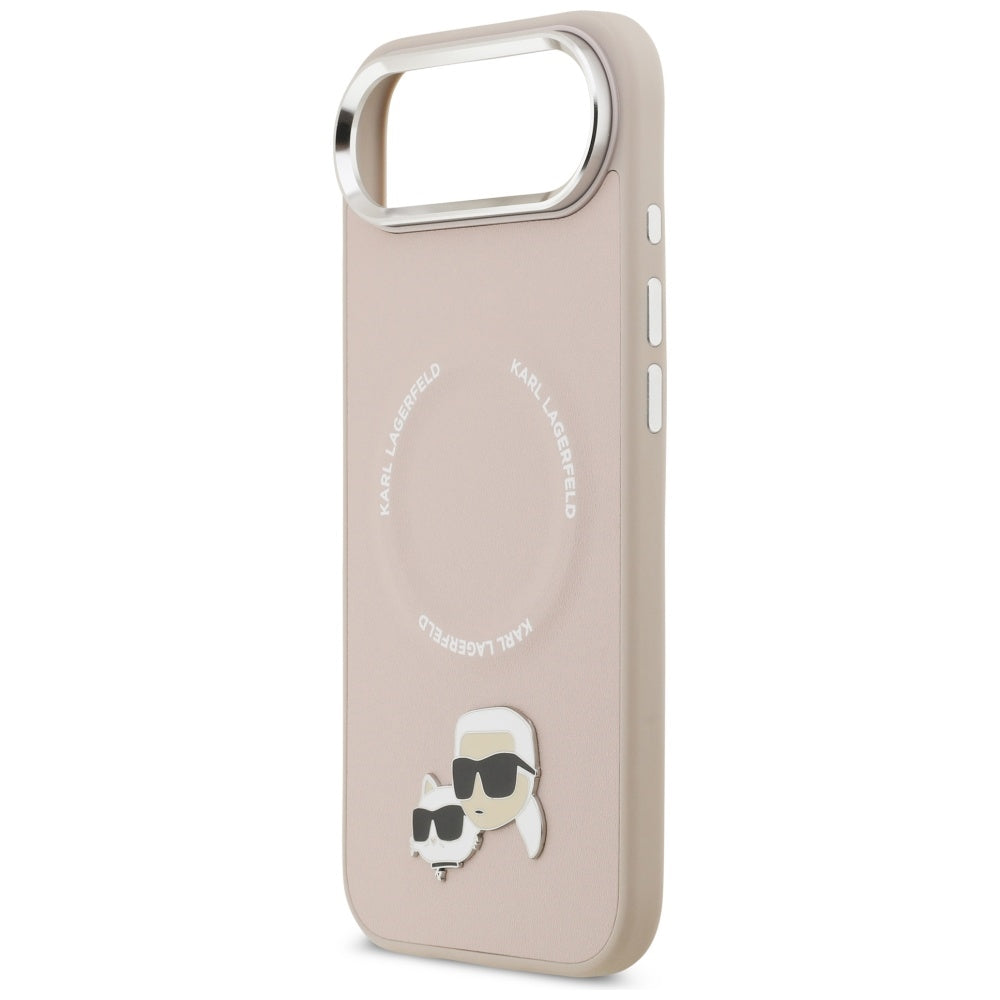 Karl Lagerfeld Karl & Choupette Pins MagSafe Case til iPhone Air Pink