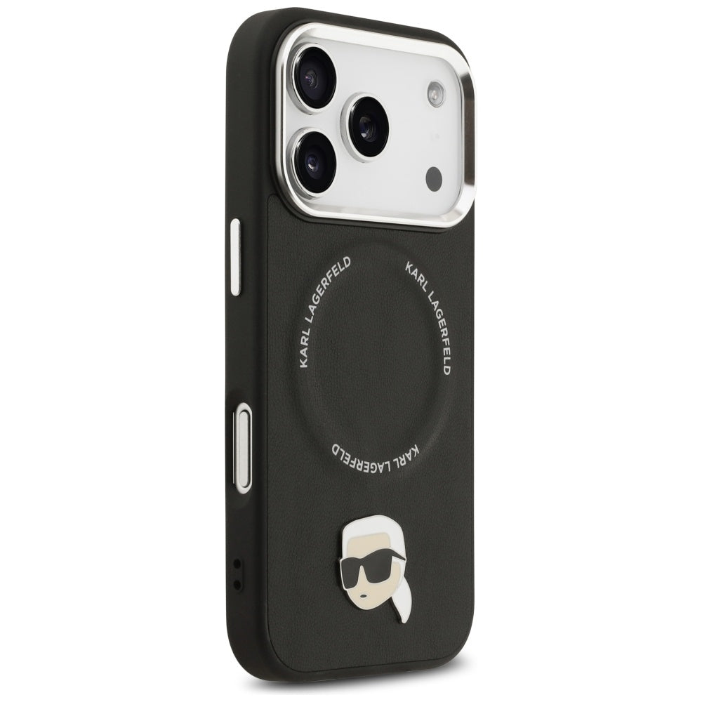 Karl Lagerfeld Karl Pin MagSafe Case til iPhone 17 Pro - sort