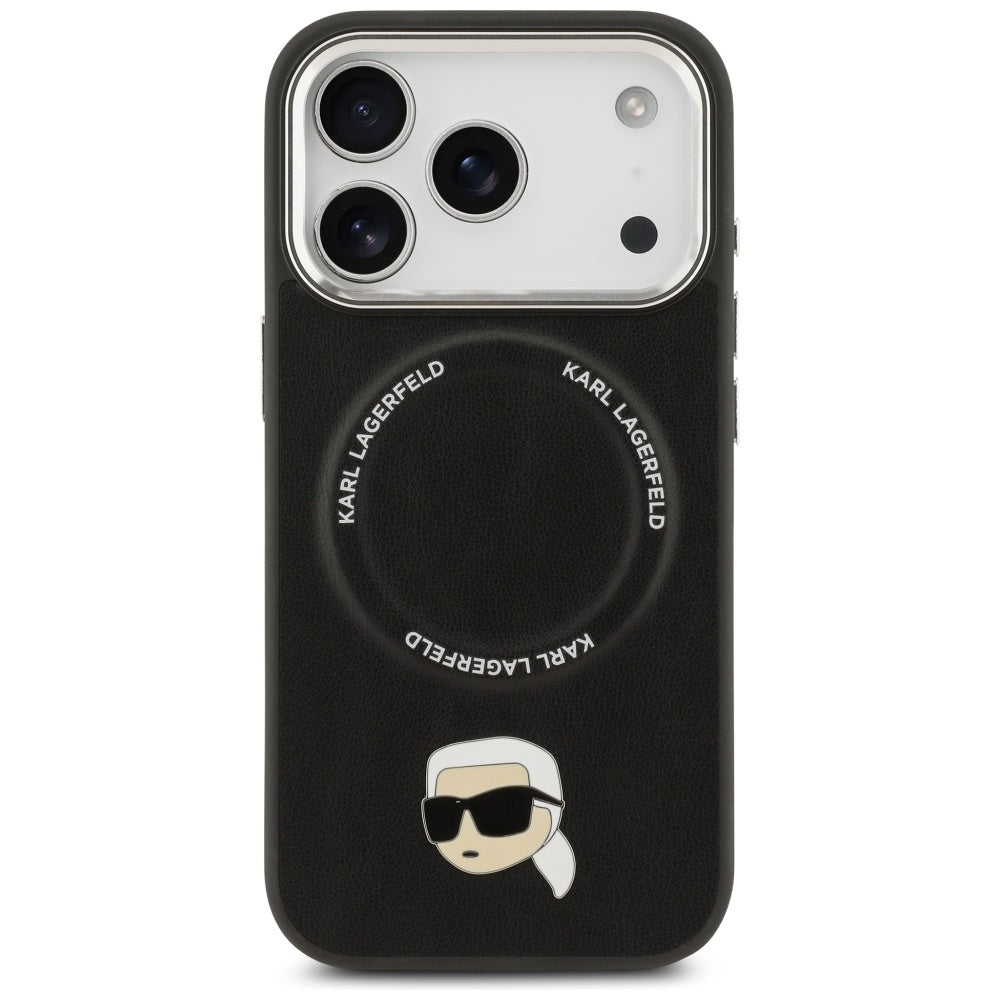 Karl Lagerfeld Karl Pin MagSafe Case til iPhone 17 Pro Max - sort
