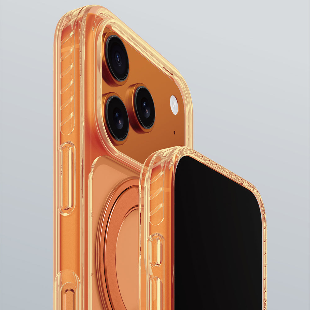 AmazingThing Titan Pro Spin-kasse til iPhone 17 Pro kompatibel med MagSafe - orange