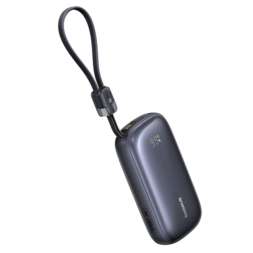 Baseus EnerFill FC21 Qpow 3 Ultra 20000mAh 22.5W Powerbank with Display and Cable Included - Black