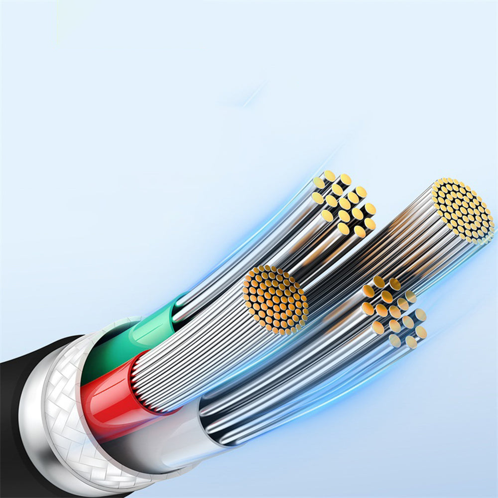 Baseus Pudding Series 100W USB-A - USB-C Kabel 2m - sort