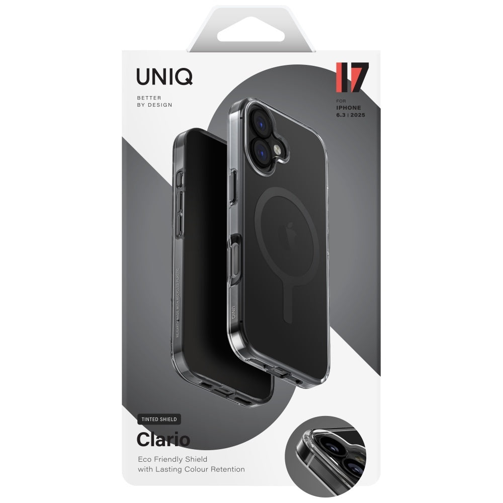Uniq Clario Magclick opladningsfodral til iPhone 17 - sort