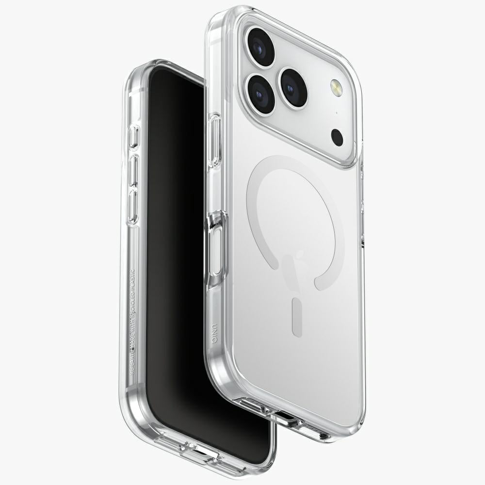 Uniq Clario Magclick opladningsfodral til iPhone 17 Pro - gennemsigtig