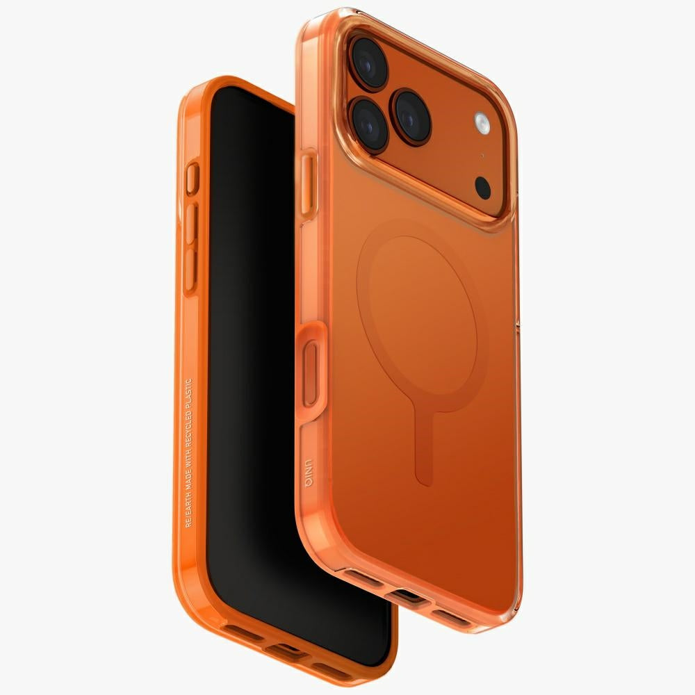 Uniq Clario Magclick opladningsfoder til iPhone 17 Pro Max - orange
