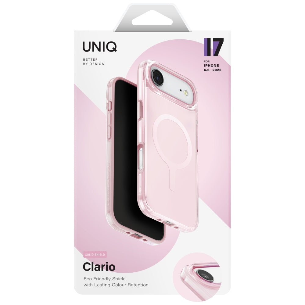 Uniq Clario Magclick opladningsfodral til iPhone Air - Pink