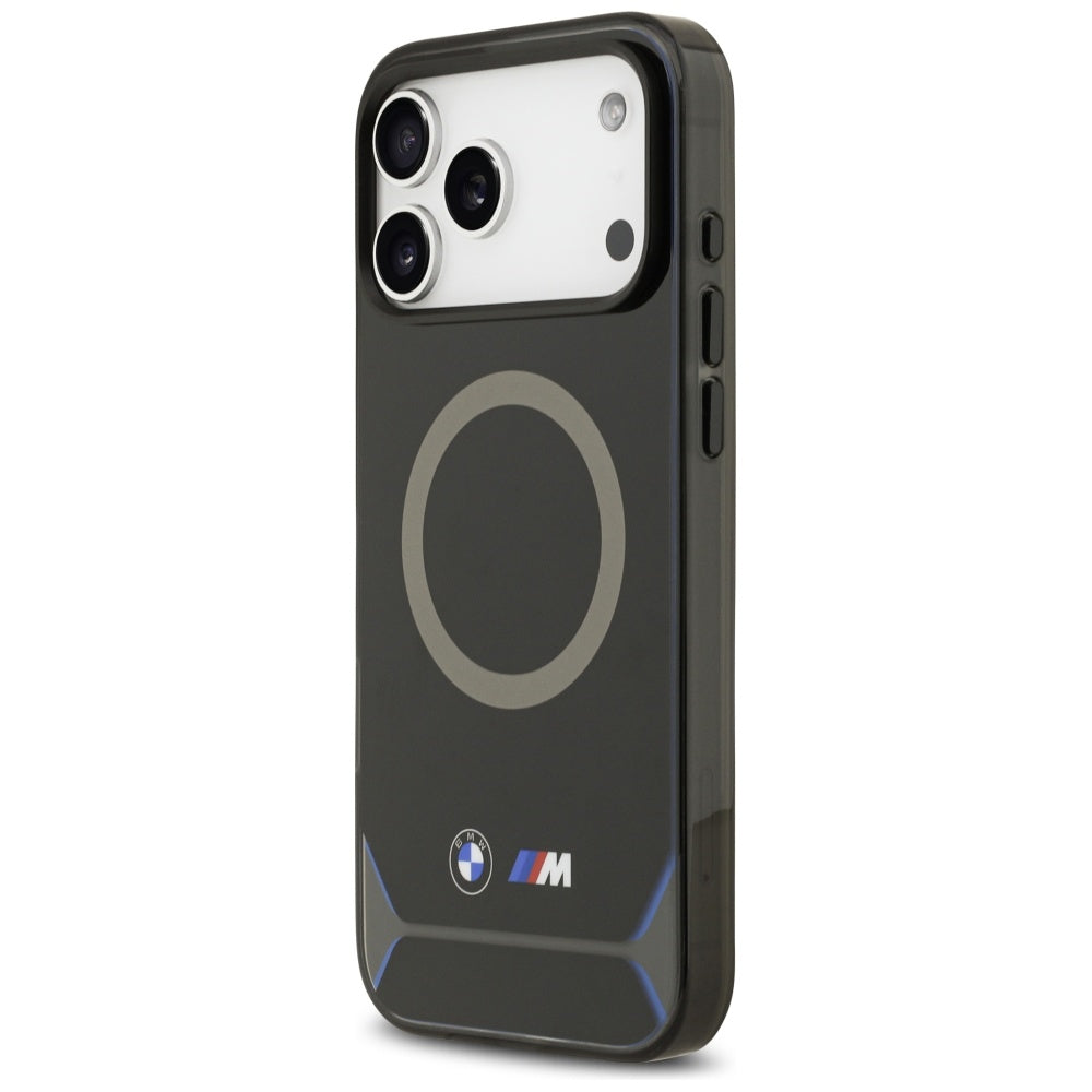 BMW M IML Metal Buttons & Logo MagSafe Case til iPhone 17 Pro Max - Blå
