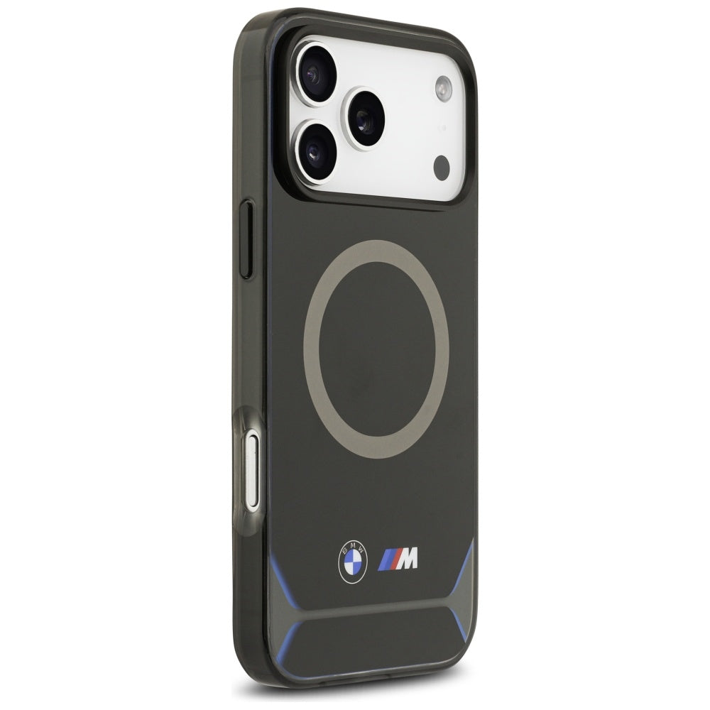BMW M IML Metal Buttons & Logo MagSafe Case til iPhone 17 Pro Max - Blå