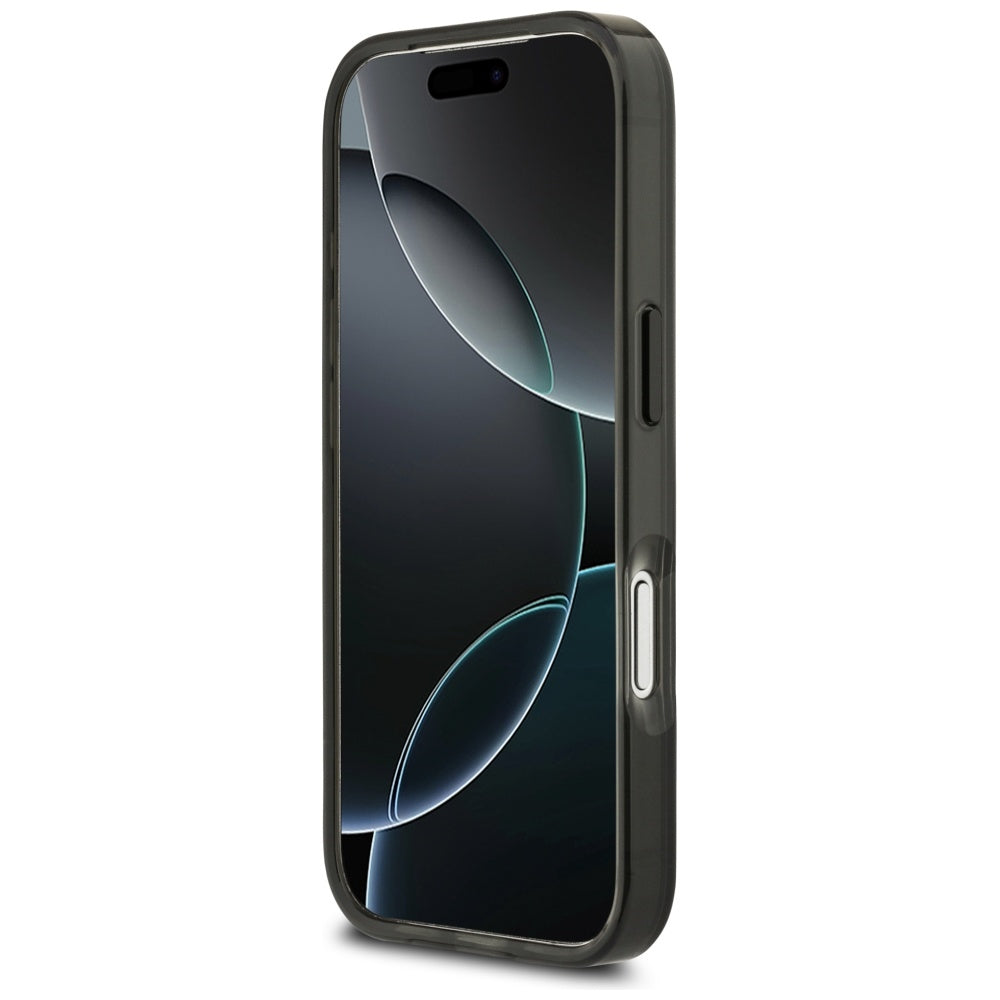 BMW M IML Metal Buttons Tricolor Lines MagSafe Case til iPhone 17 Pro - sort