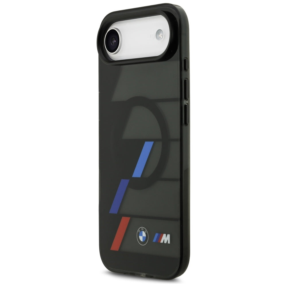 BMW M IML Metal Buttons Tricolor Lines MagSafe Case til iPhone Air - sort