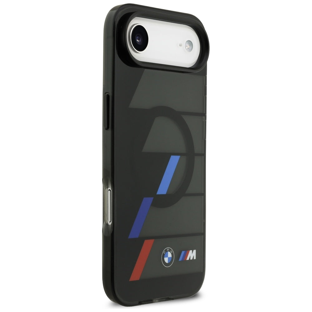 BMW M IML Metal Buttons Tricolor Lines MagSafe Case til iPhone Air - sort