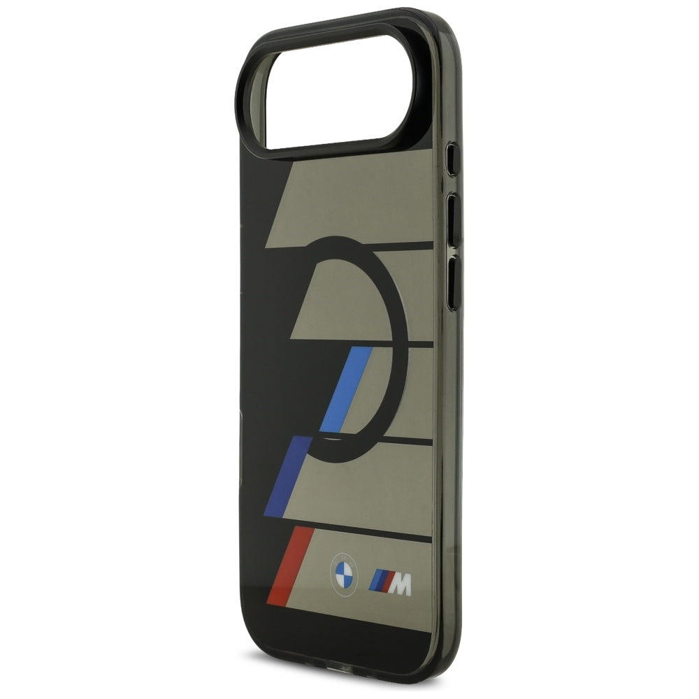 BMW M IML Metal Buttons Tricolor Lines MagSafe Case til iPhone Air - sort