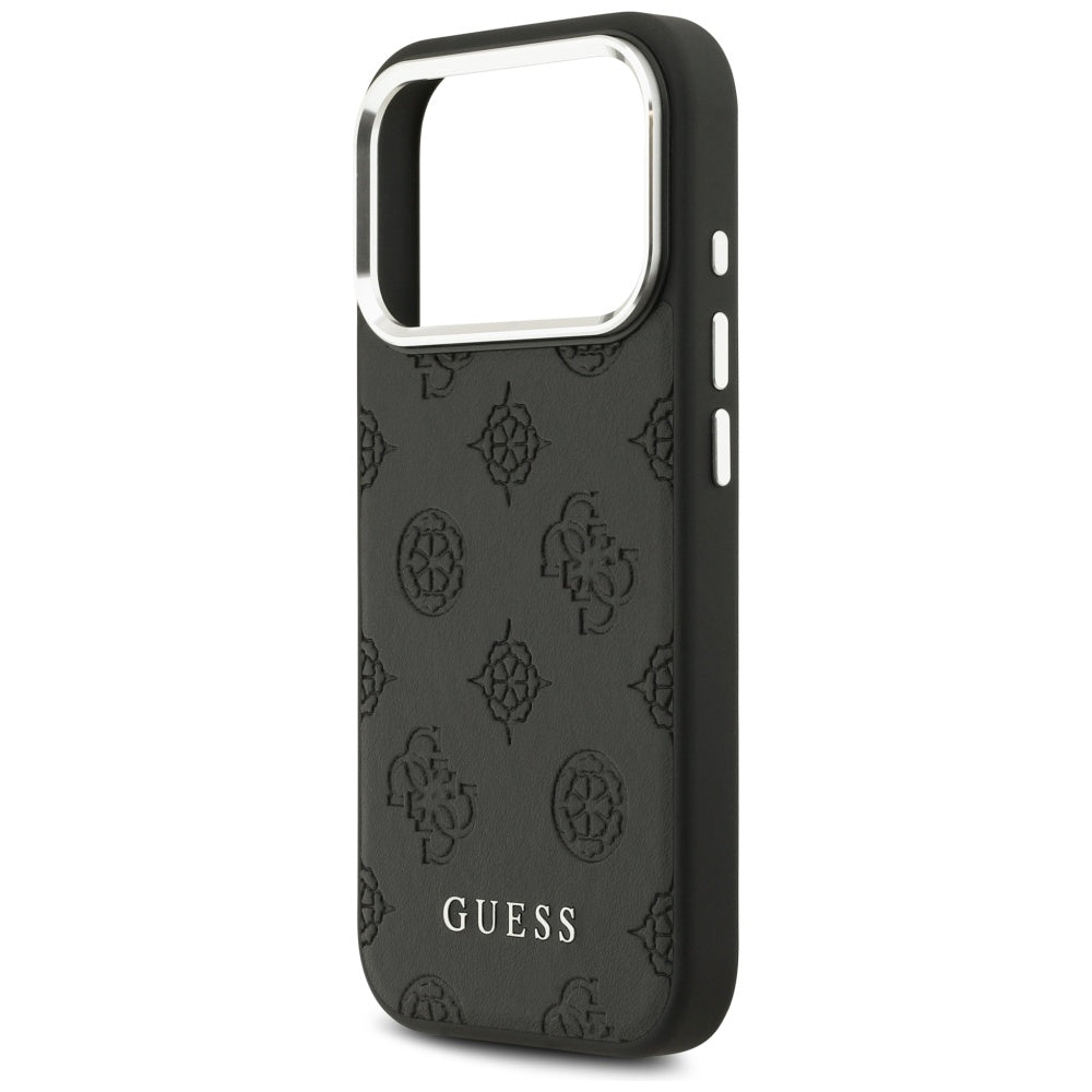 Guess Peony Hot Stamp Script MagSafe Case til iPhone 17 Pro - sort