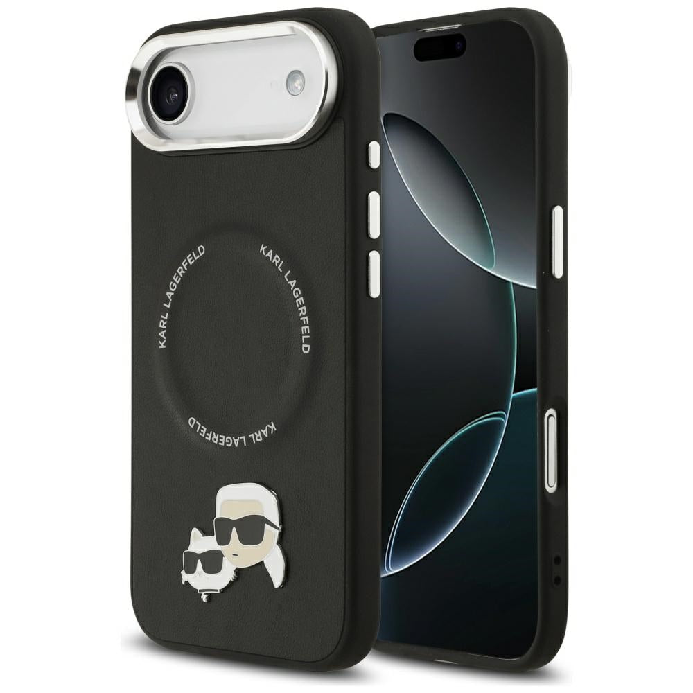 Karl Lagerfeld Karl & Choupette Pins MagSafe Case til iPhone Air - sort