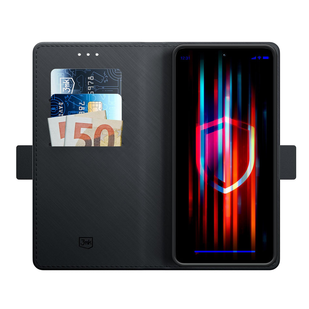 3mk Wallet Case til Xiaomi 15T 5G - sort