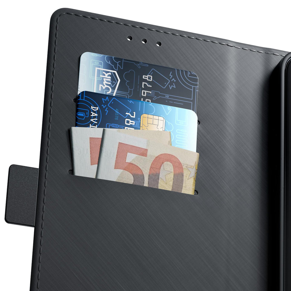 3mk Wallet Case til Xiaomi 15T 5G - sort