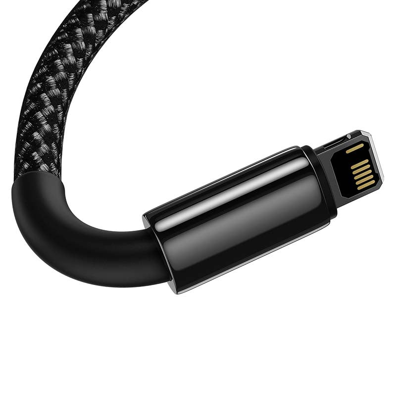 Baseus Tungsten Gold Cable USB til iP 2.4A 1m (sort)