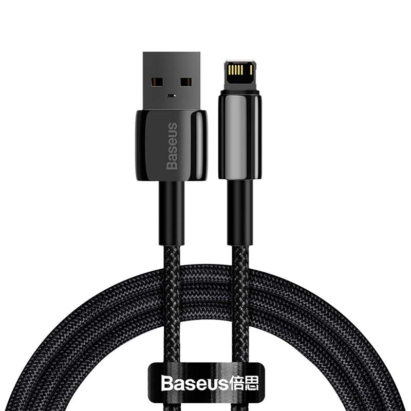 Baseus Tungsten Gold Cable USB til iP 2.4A 1m (sort)