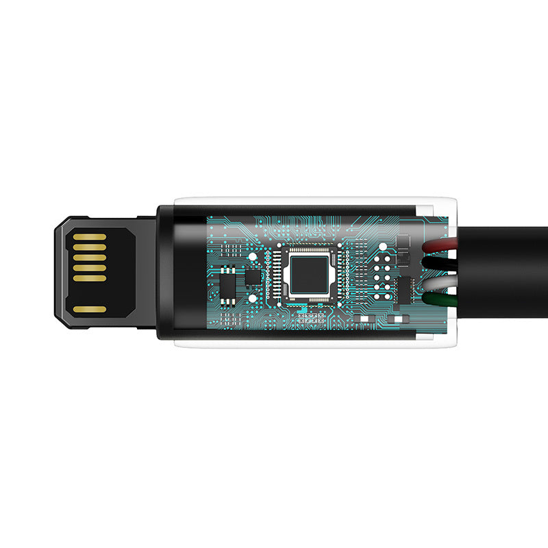 Baseus Tungsten Gold Cable USB til iP 2.4A 2m (sort)