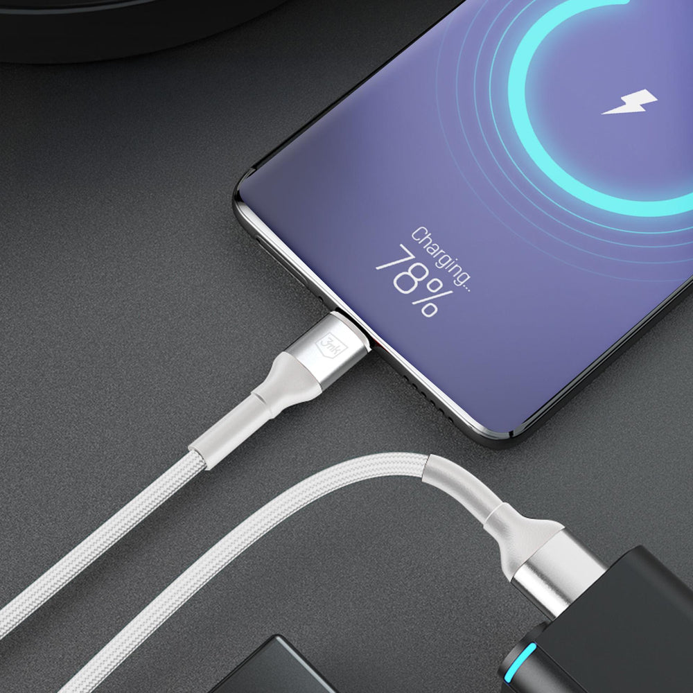 3mk Hyper Cable N-SERIES USB-A / MicroUSB 1m 5V/2.4A 12W / hvid