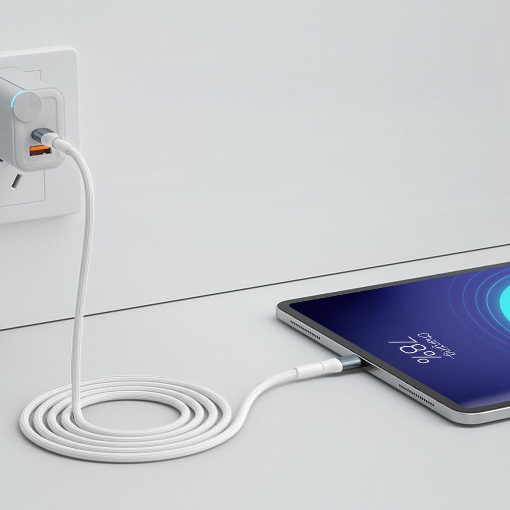 3mk Hyper Cable 3mk Hyper Cable N-SERIES USB-C / USB-C 1m 20V/5A 100W / hvid