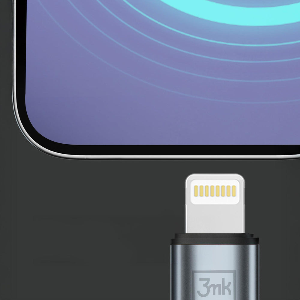 3mk Hyper Cable 3mk Hyper Cable N-SERIES USB-A / Lightning 1m 5V/2.4A 12W / sort