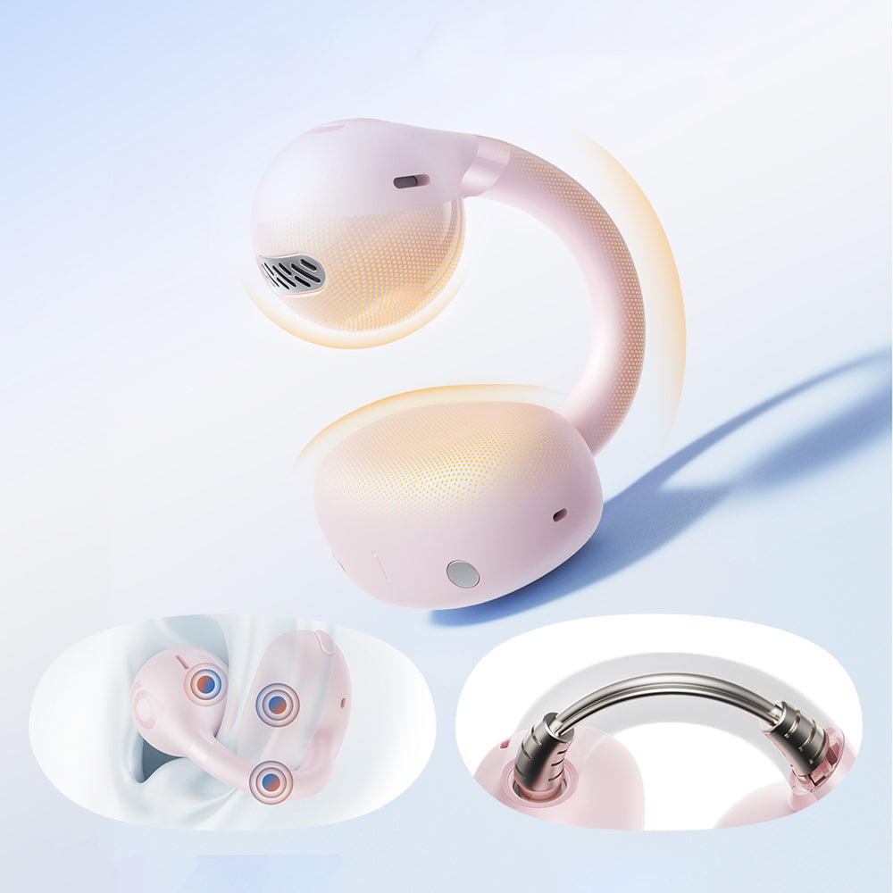 OWS Baseus Bass BC1 Earphones with Clip - Pink