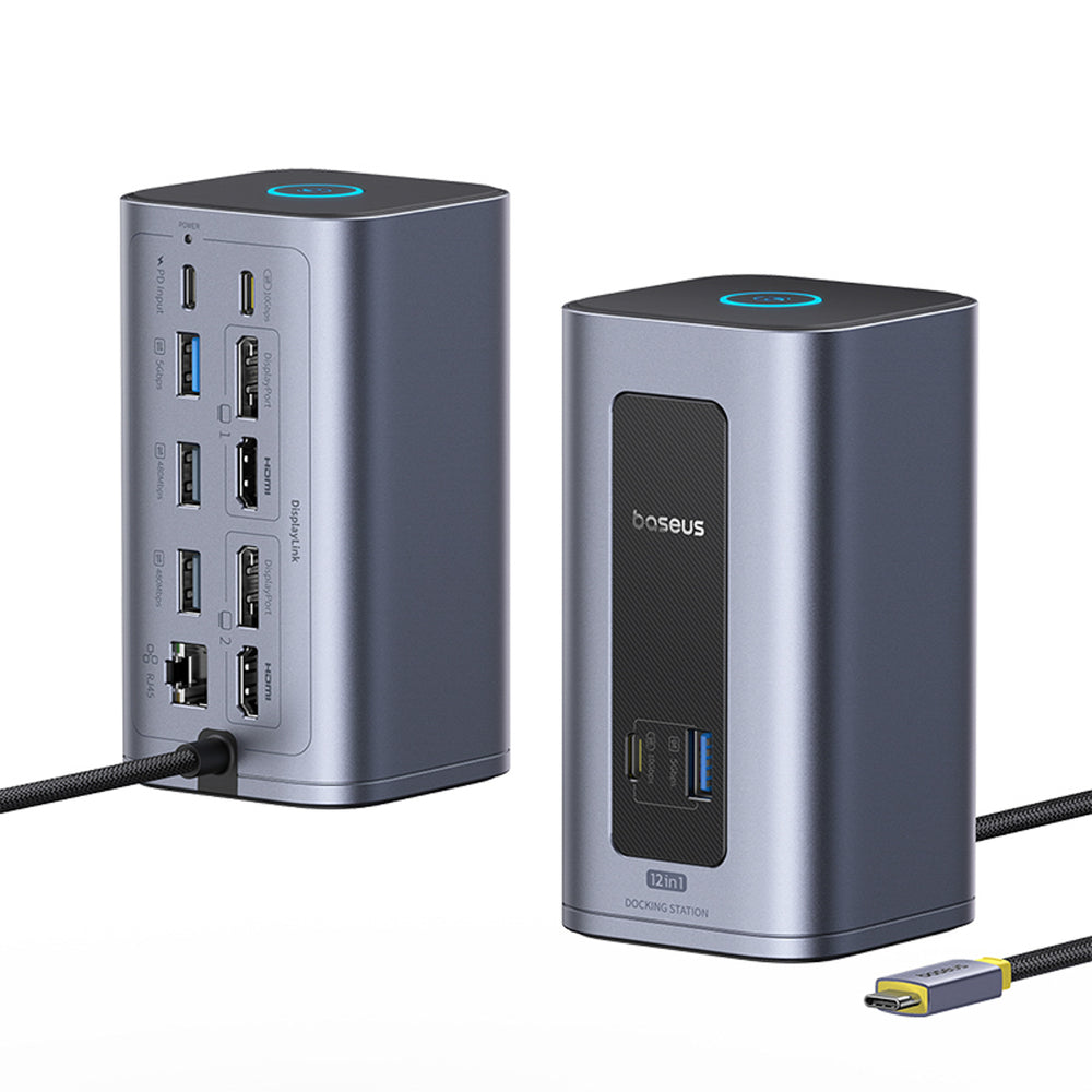 Baseus Nomos NU1 Air Spacemate 12-in-1 Docking Station - Gray