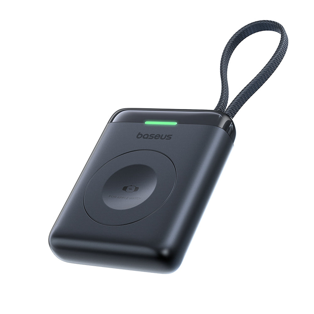 Baseus EnerFill FW11 5W Power Bank for Apple Watch with Built-in Cable - Black