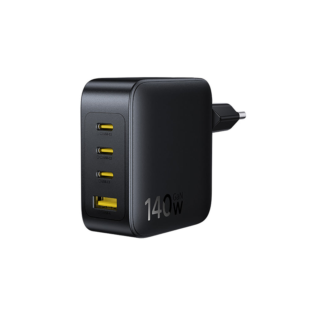 Baseus EnerFill FH11 GaN 140W Wall Charger 3xUSB-C + 1xUSB-A - Black
