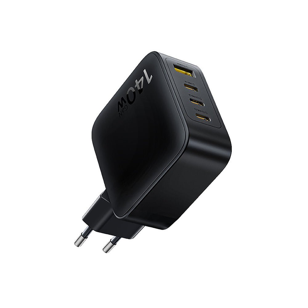 Baseus EnerFill FH11 GaN 140W Wall Charger 3xUSB-C + 1xUSB-A - Black