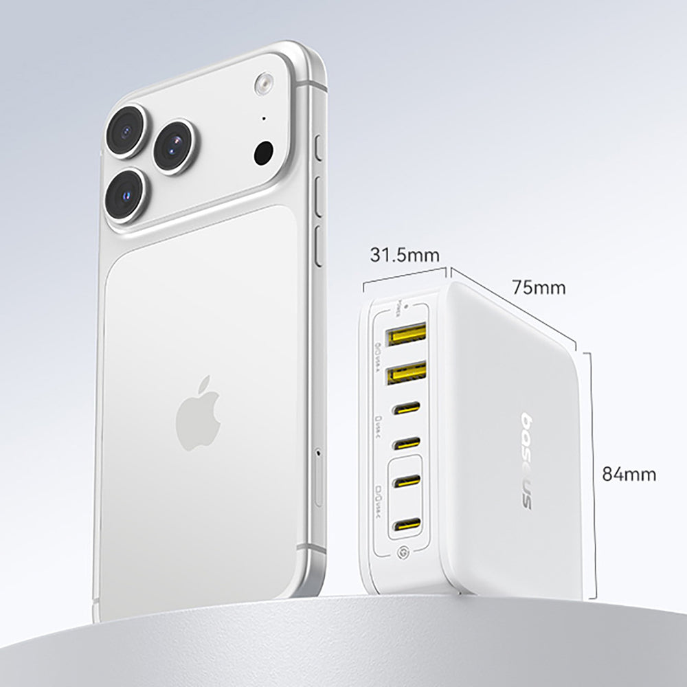 Baseus EnerFill FH21 120W Charging Station 4xUSB-C + 2xUSB-A - White