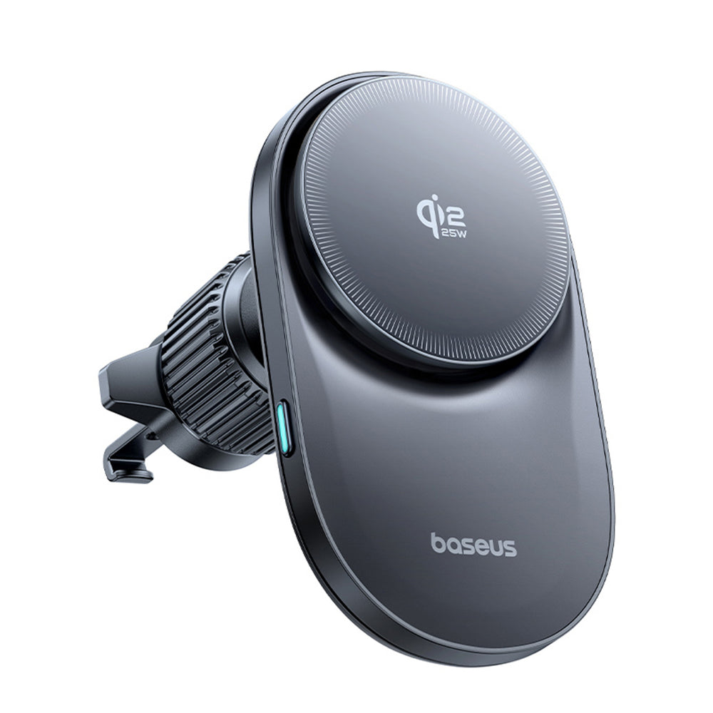 Baseus PrimeTrip VC2 Pro Magnetisk Holder med Qi2.2 oplader og luftventilator - sort