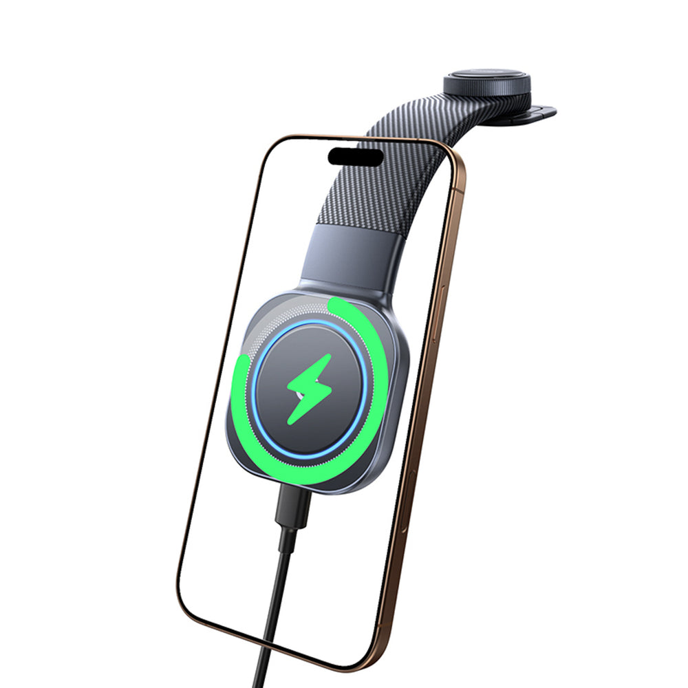 Baseus PrimeTrip C03Pro Dashboard Car Holder with Wireless Charger Compatible with MagSafe - Black