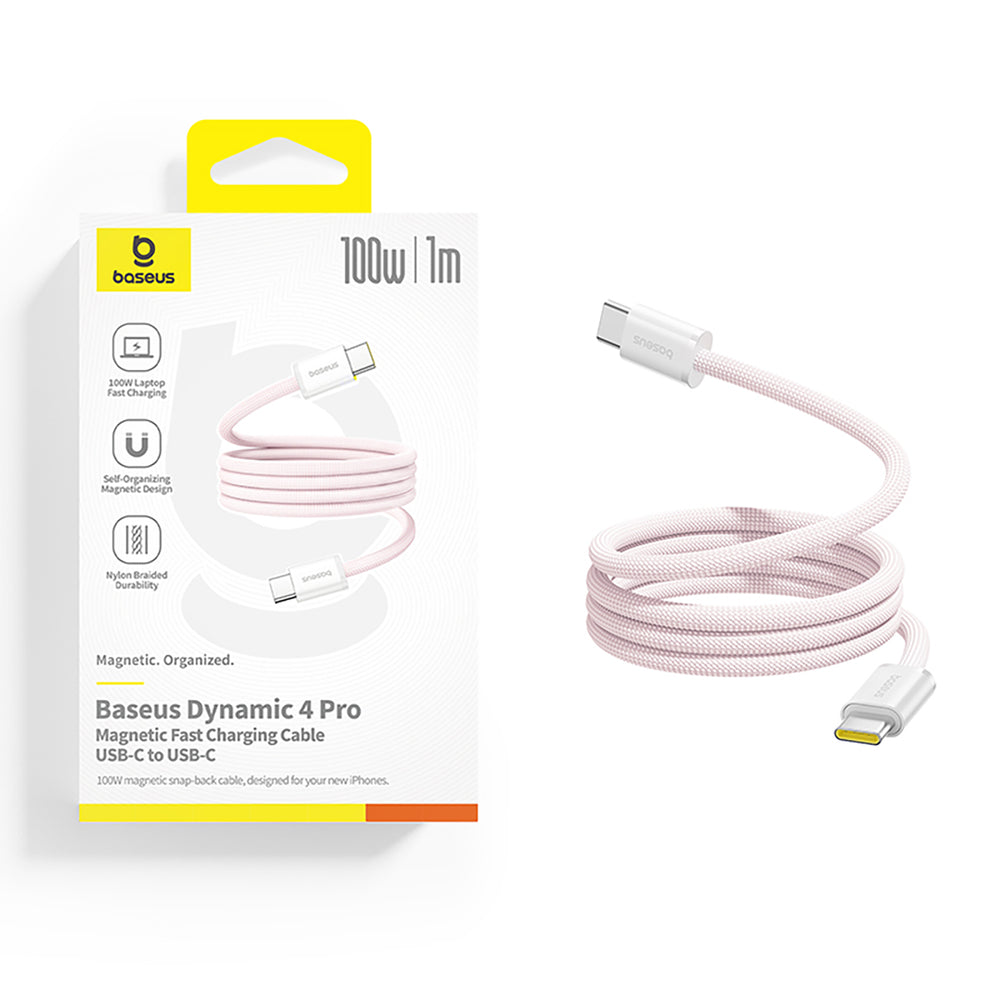 Baseus Dynamic 4 Pro 100W USB-C - USB-C Cable 1m - Pink