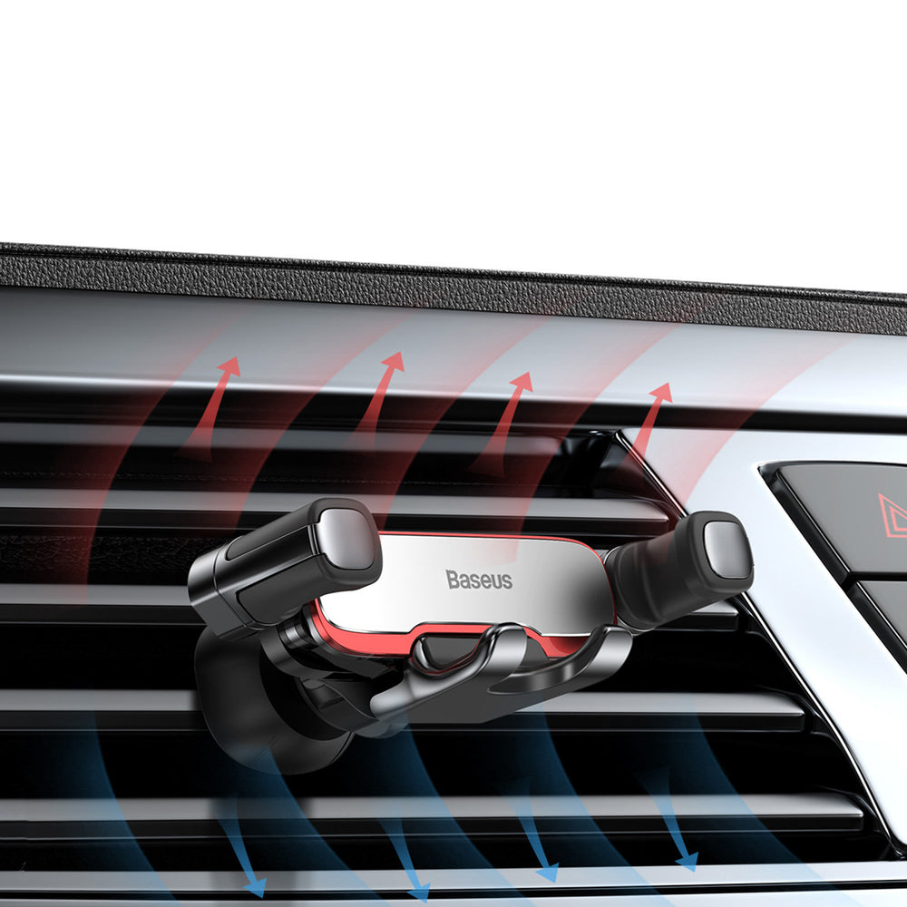 Baseus Lateral Gravity Car Holder - Silver