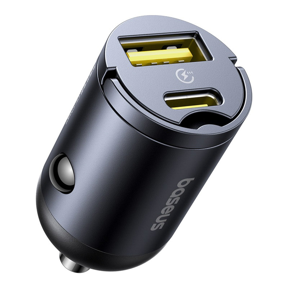 Baseus Tiny Star 30W USB-A USB-C Biloplader - sort