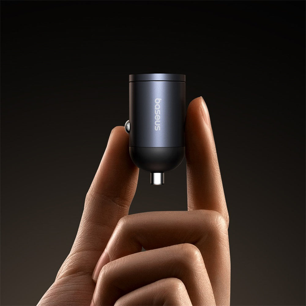 Baseus Tiny Star 30W USB-A USB-C Biloplader - sort