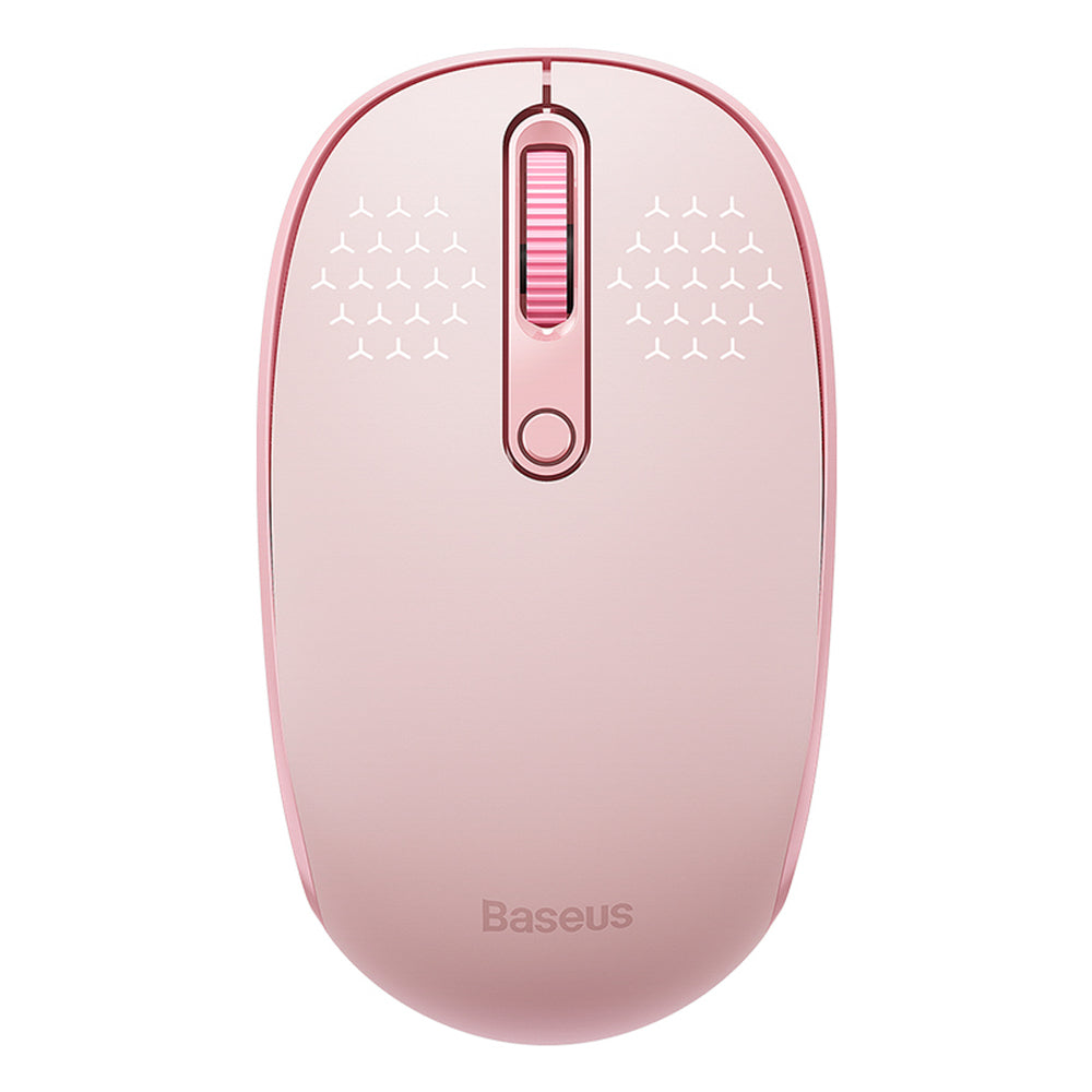 Baseus F01B 2.4GHz trådløs mus + Bluetooth 3.0 + 5.0 - Pink