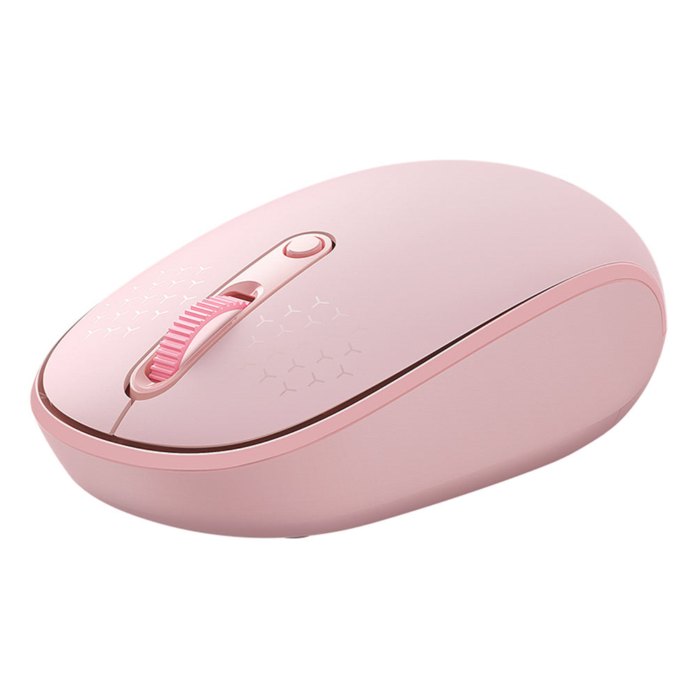 Baseus F01B 2.4GHz trådløs mus + Bluetooth 3.0 + 5.0 - Pink