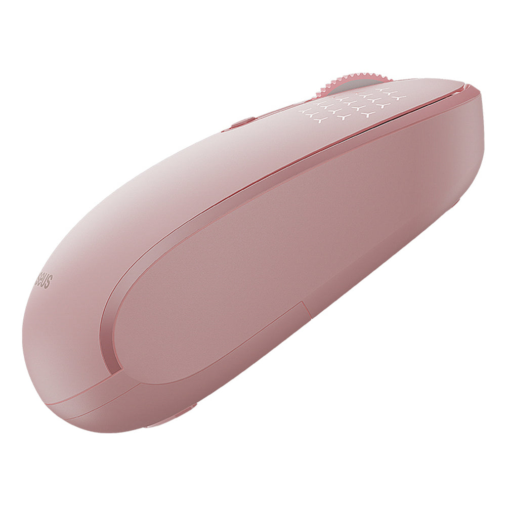 Baseus F01B 2.4GHz trådløs mus + Bluetooth 3.0 + 5.0 - Pink