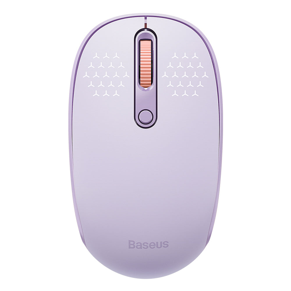 Baseus F01B 2.4GHz trådløs mus + Bluetooth 3.0 + 5.0 - Purple