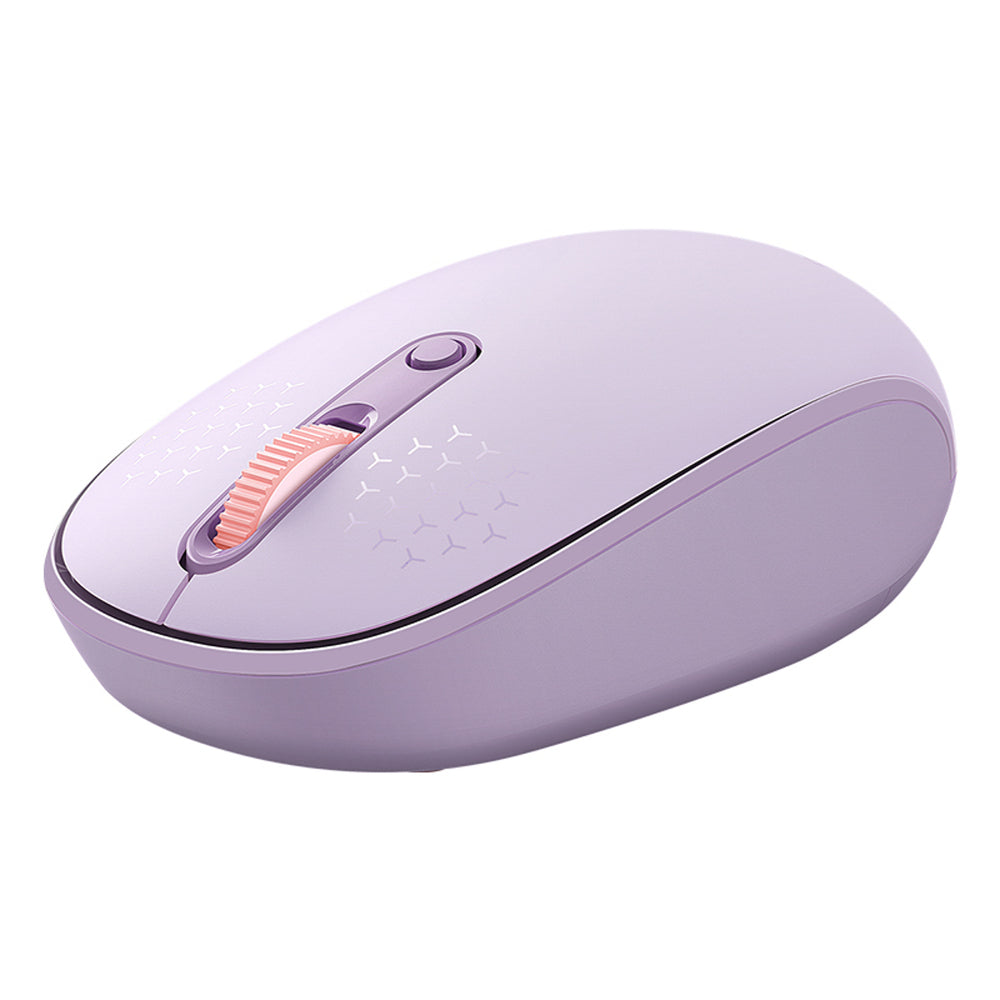 Baseus F01B 2.4GHz trådløs mus + Bluetooth 3.0 + 5.0 - Purple