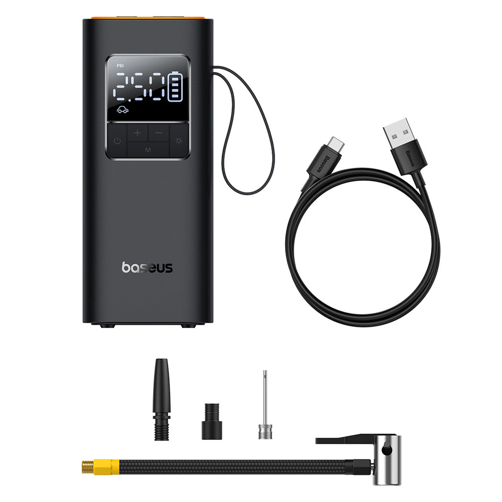 Baseus SuperMini Pro Battery Compressor with Display - Black