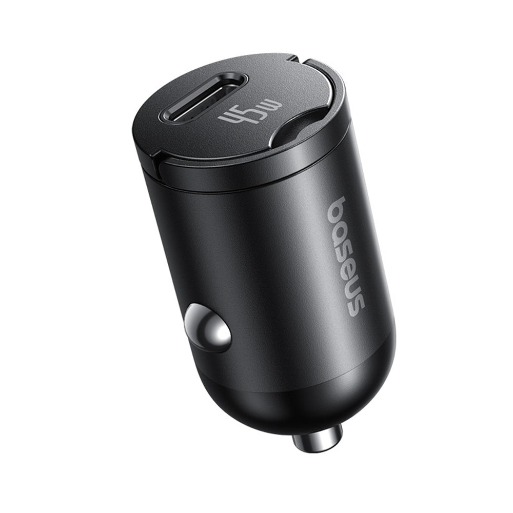 Baseus PrimeTrip VP2 45W USB-C Car Charger with 60W USB-C to USB-C 1m Cable - Black