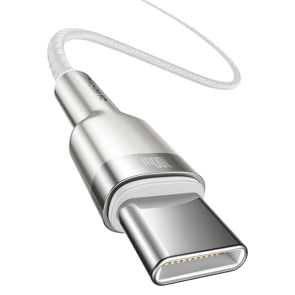 Baseus Cafule Metal 100W USB-C - USB-C Cable 2m - White