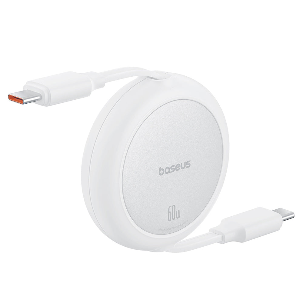 Baseus Free2Pull 60W USB-C Retractable Cable - USB-C 1m - White